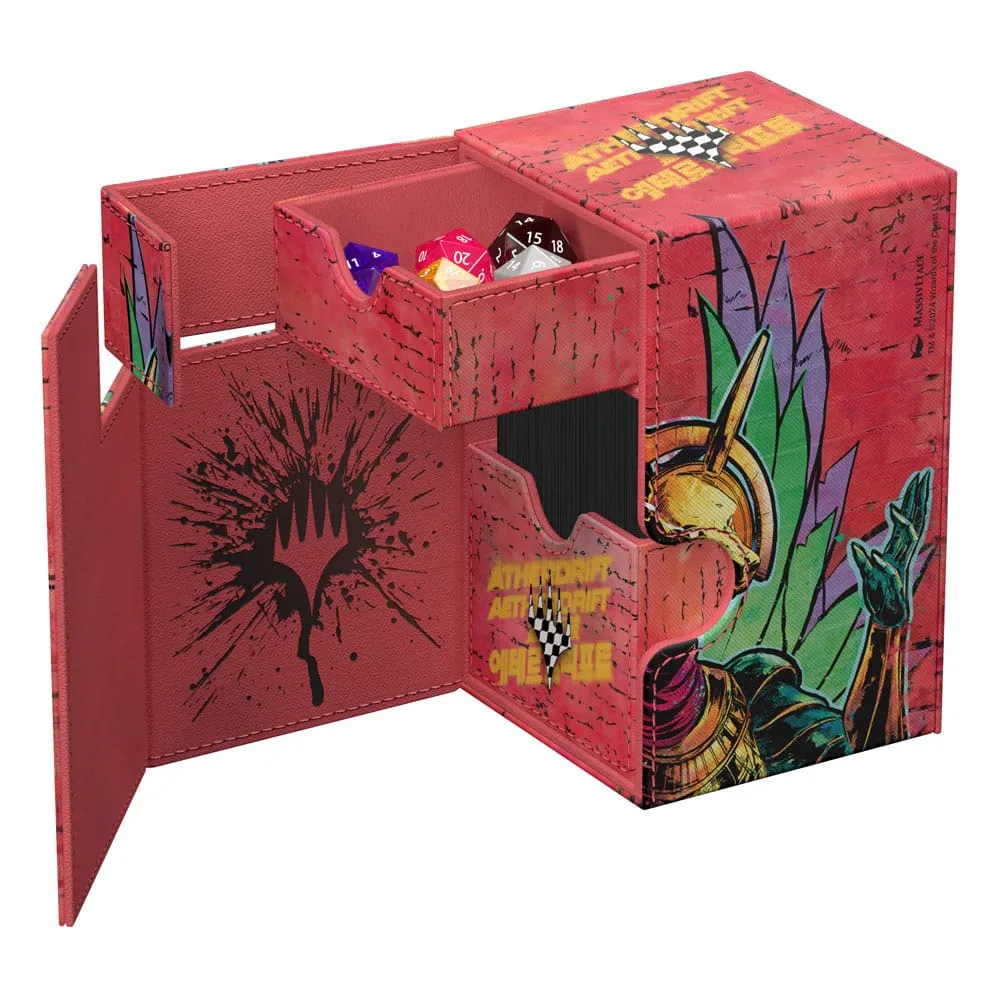 Ultimate Guard Flip'n'Tray 100+ Xenoskin (90 x 90 x 145 mm) Magic: The Gathering "Aetherdrift" - Hazoret Godseeker